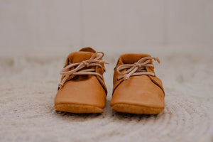 baby tan leather boots