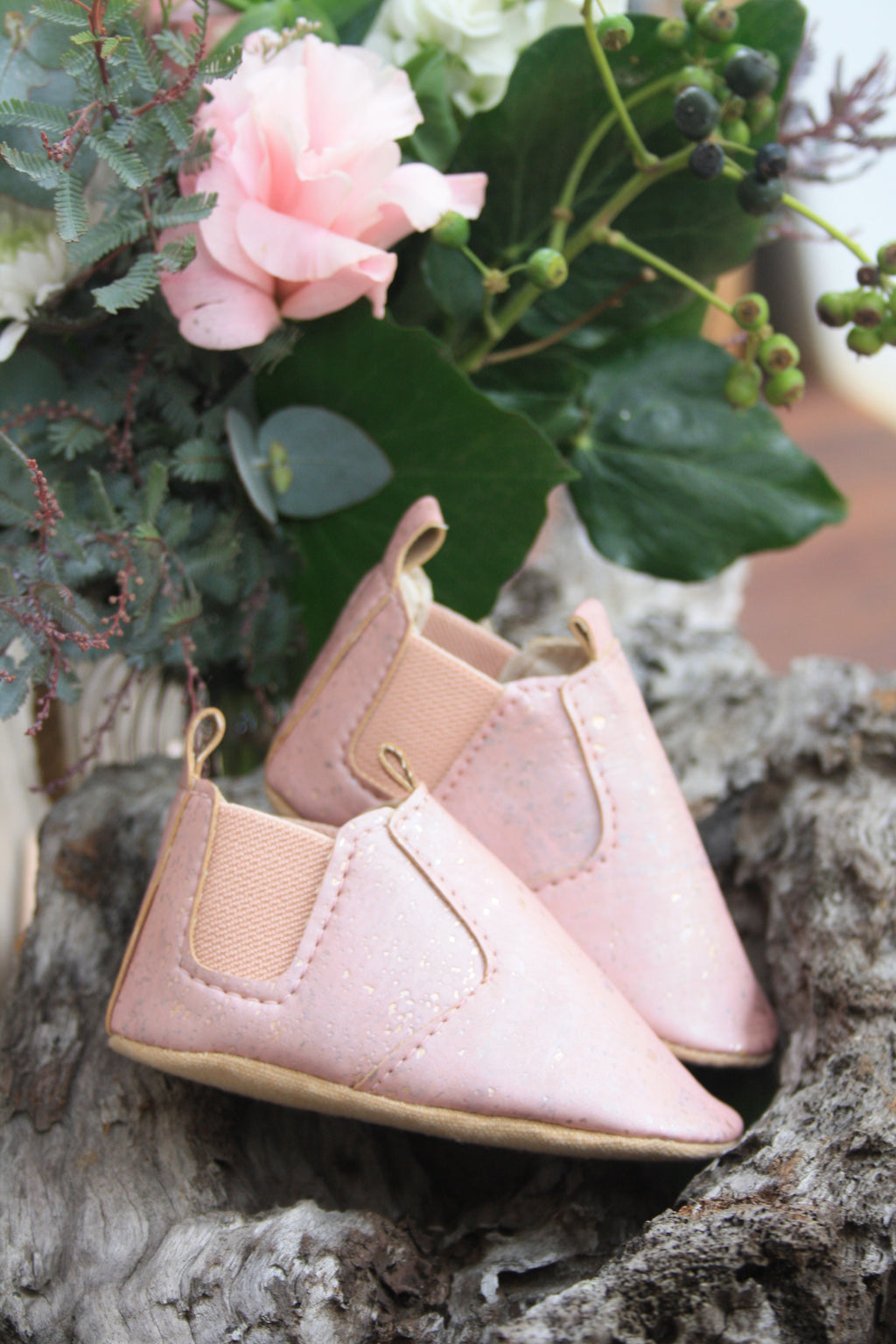 Pink Cork Boots
